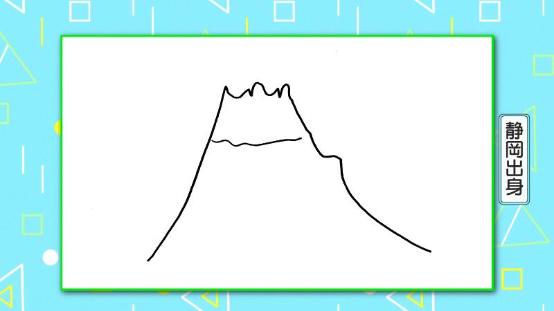 静岡市の男性が描いた富士山