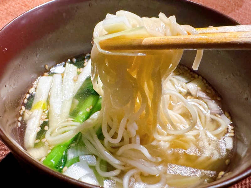 朝食の麺