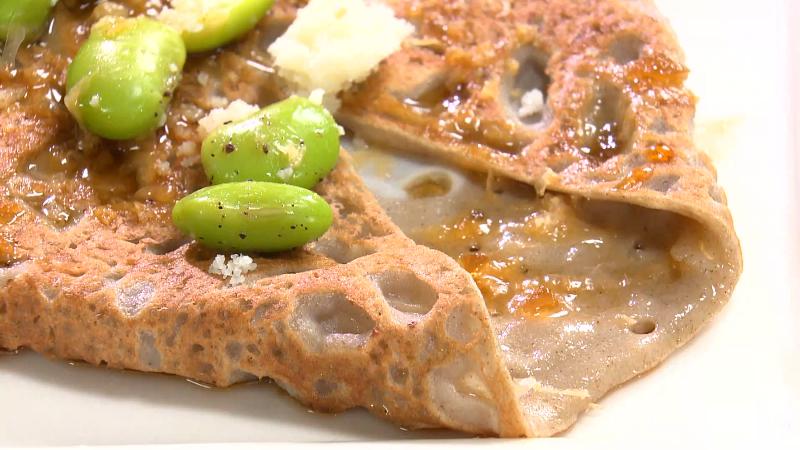 枝豆と合鴨のガレット(1400円)