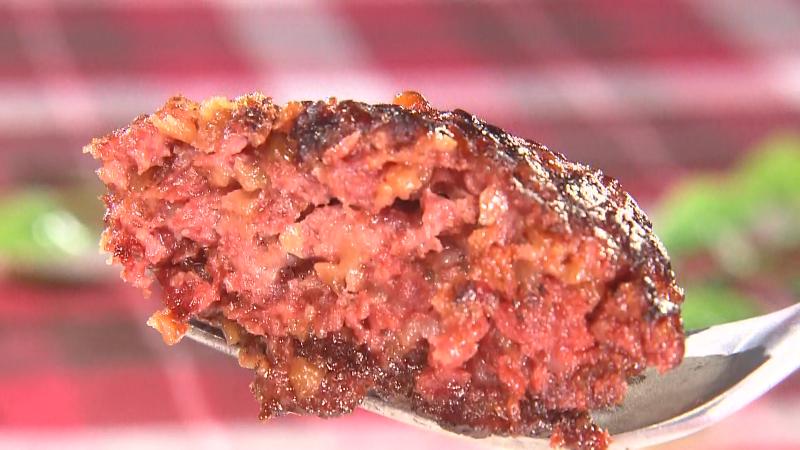 ハンバーグの断面