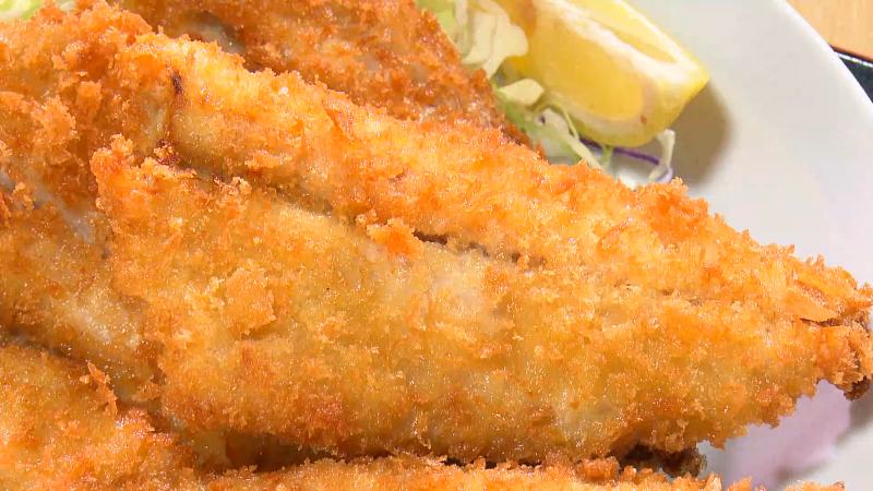 生あじフライ定食(1400円)