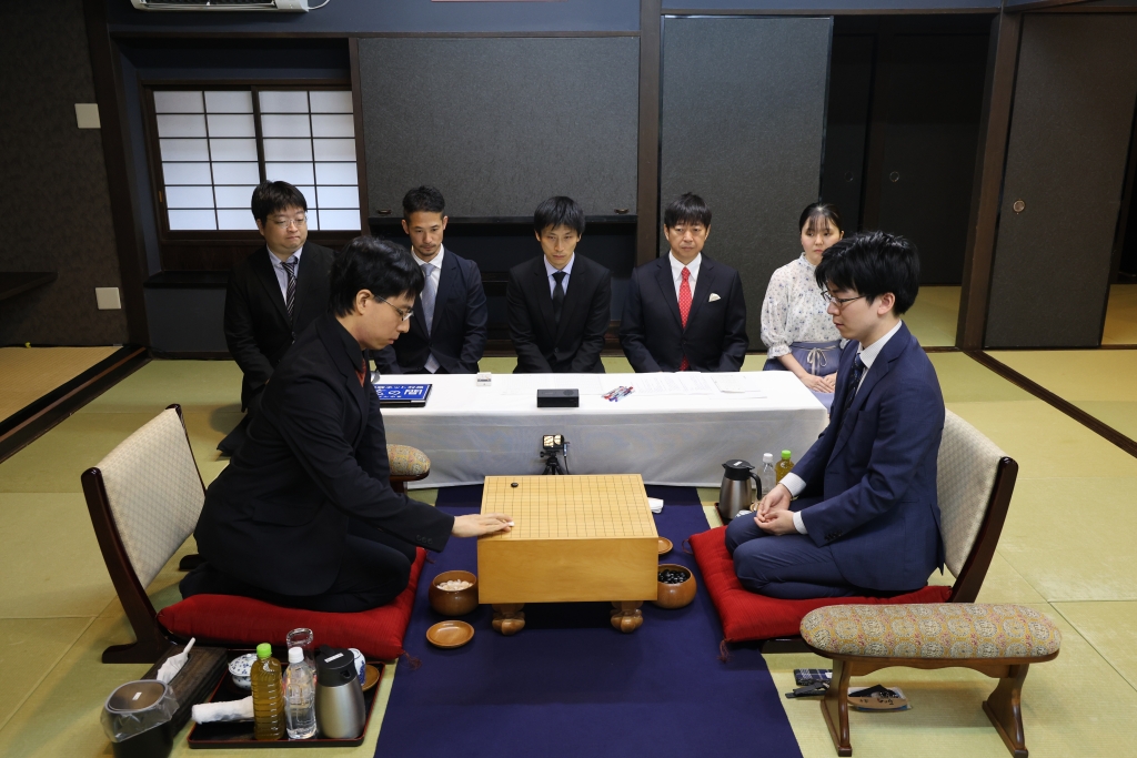 囲碁名人戦七番勝負第4局の対局室